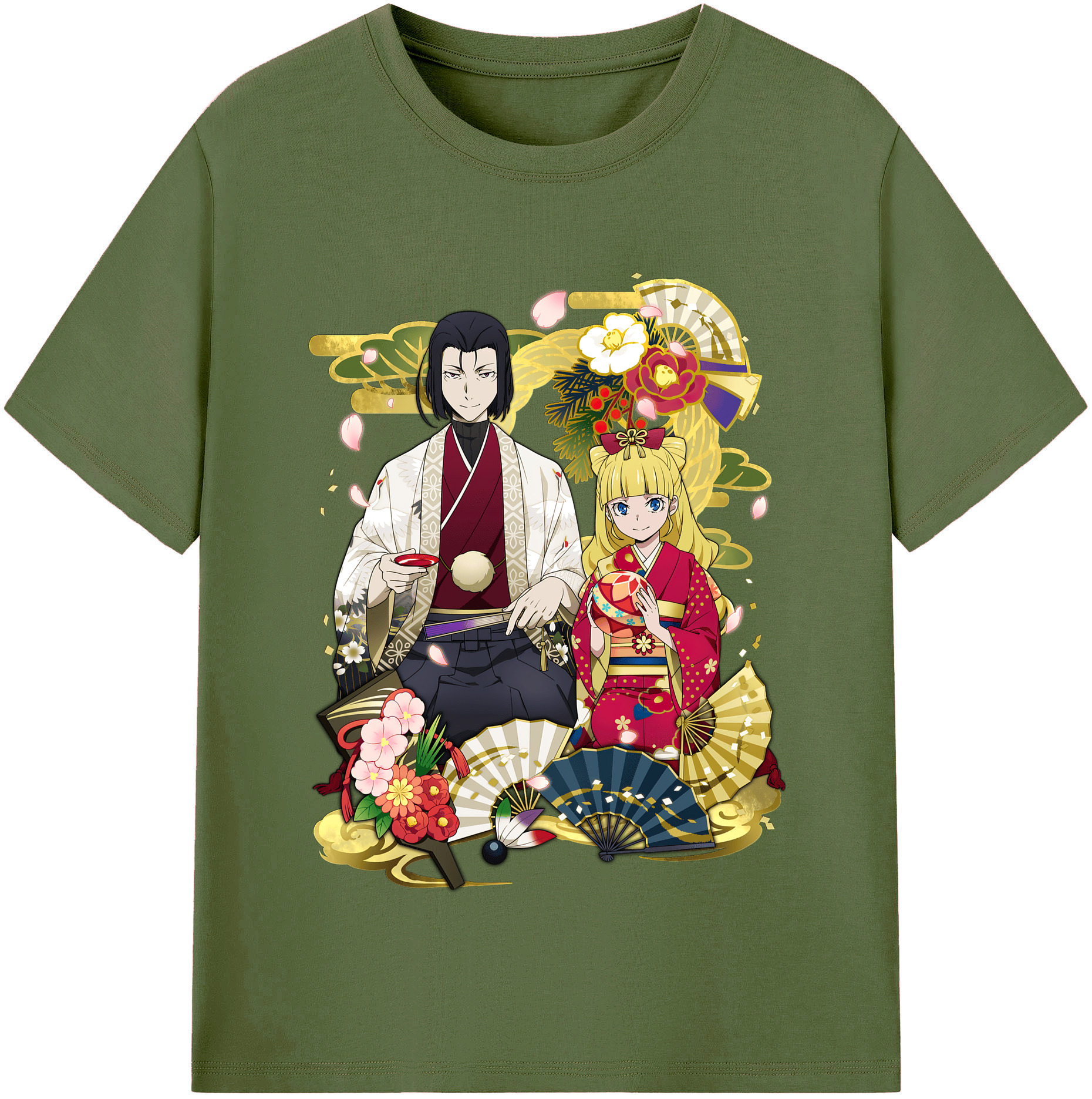 （画像用） 文豪ストレイドッグス Bungo Stray Dogs 綿100％半袖Tシャツ（フロントプリント）